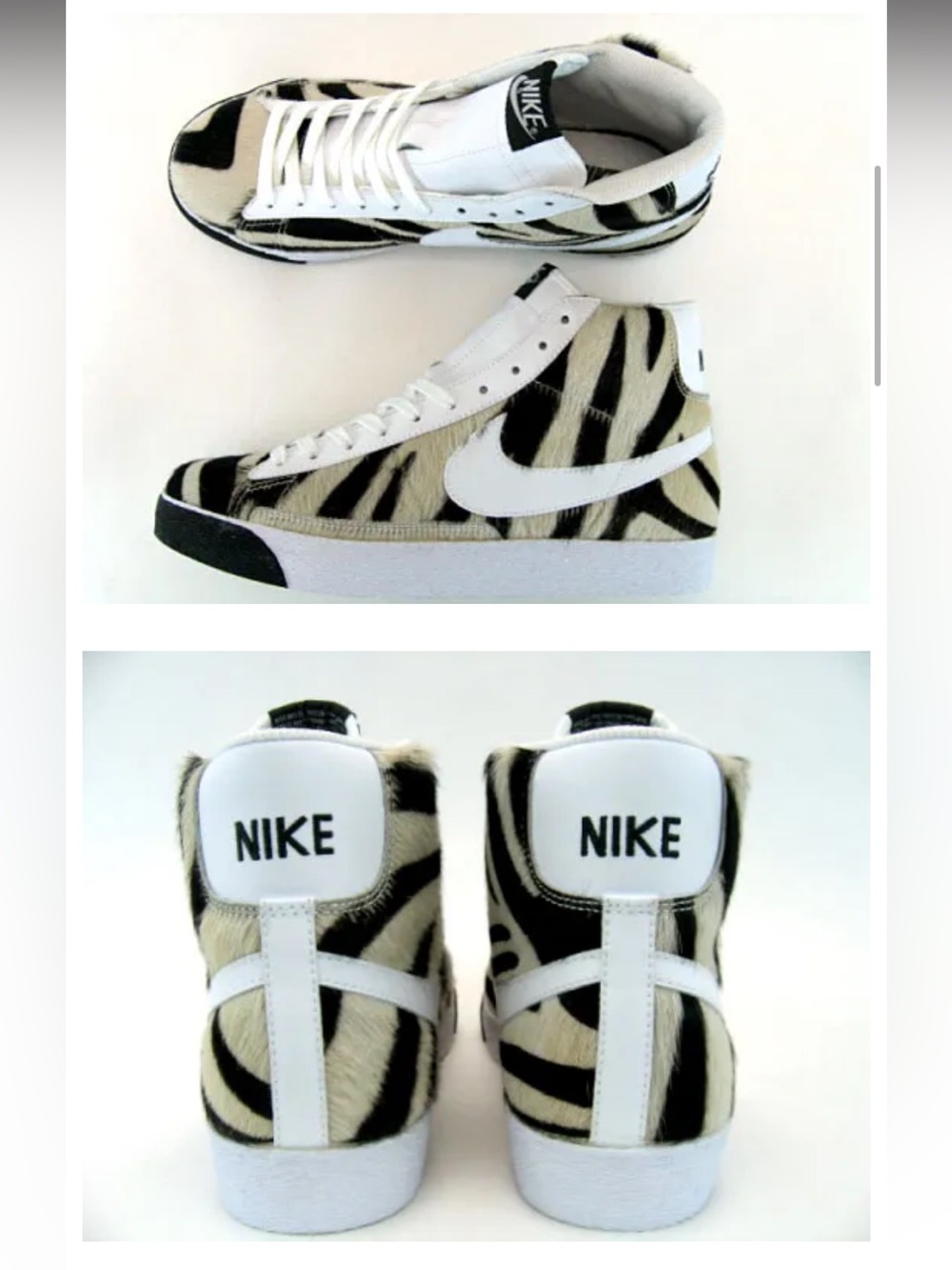 Nike SB Blazer Zebra Collectors Shoe Sz 6.5